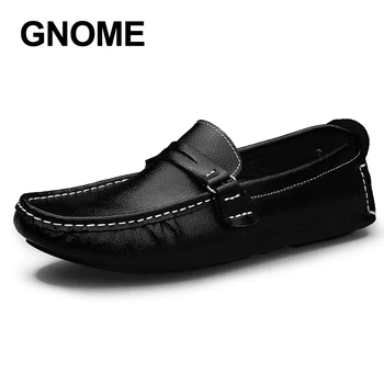 GNOME Plus Dimensiune 48 De Barbati Mocasini din Piele Toamna Confortabil Barbati Pantofi Casual de Conducere Apartamente Pantofi Barbati de Moda Mocasin Pantofi pentru Bărbați