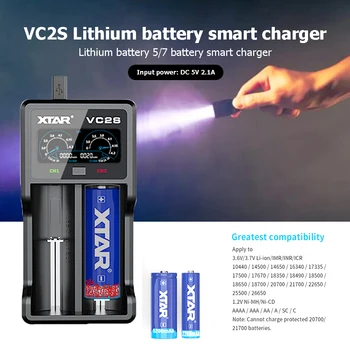Pentru XTAR VC2 VC2 plus VC4 VC2S VC4S Li-ion încărcător de baterie pentru 10440/16340/14500/14650/18350/18500/18650/18700/21700/20700/17500