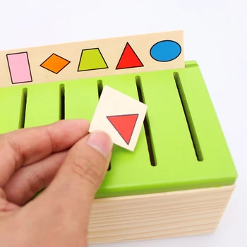 Montessori Devreme Puzzle-uri Educaționale Jucării Inteligenta de Învățare Puzzle din Lemn Cognitive Asocierea Puzzle pentru Copii de 3 ani