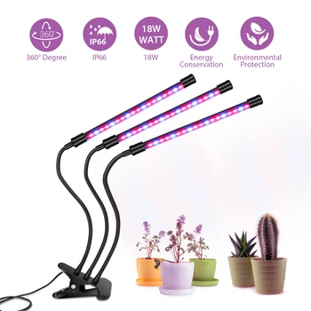 27W LED-uri Cresc Light USB Phytolamp Spectru Complet Fito Lampa rezistent la apa Planta Lumina 5V Crească Cutie Pentru Plante de Interior, Semințe de Flori