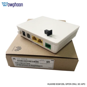 Huawei Model Nou EG8120L GPON ONU 1GE 1FE 1Phone Port, SC APC Clasa C+ Optical Network Terminal, engleză firmware