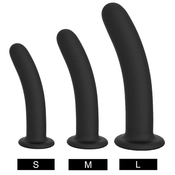 Silicon anal plug anal prelungit benzi anterioară și camera posterioară masturbator crizantema extins adult sex toy
