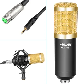Neewer NW-800 Studio de Radiodifuziune Înregistrare Microfon cu Condensator+NW-35 de Înregistrare Reglabil Microfon Suspensie Foarfeca Braț Suport