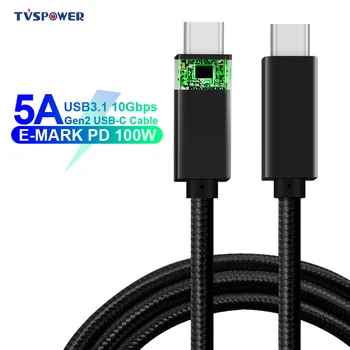 USB TYPE-C mai Multe Conectare Cablu Audio E-MARK 5A PD 100W USB3.1 Gen2 10Gbps 4K Video de Ieșire Linie de Alimentare pentru Computer MacBook