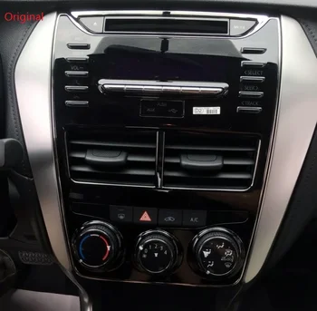 Radio auto Angel pentru Toyota Yaris (Manual Aircon,Roata Stângă) 2017+ DVD Stereo CD Panoul de Bord Kit Trim Spoilerul Fata Placă Consola
