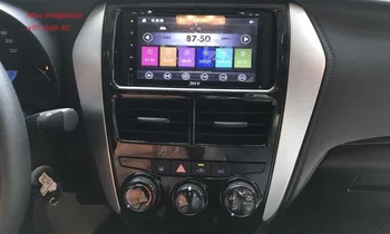 Radio auto Angel pentru Toyota Yaris (Manual Aircon,Roata Stângă) 2017+ DVD Stereo CD Panoul de Bord Kit Trim Spoilerul Fata Placă Consola