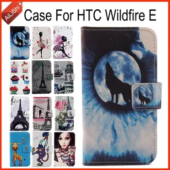 AiLiShi Caz Pentru HTC Wildfire E Lux Flip Pictat PU Caz din Piele HTC Exclusive Telefon Special Copertă Piele+Urmărire