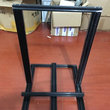 Funssor Creality CR-10/Tornado 3D printer V-slot de aluminiu extrudare cadru kit negru anodizat 300mm V-slot cadru mecanic set