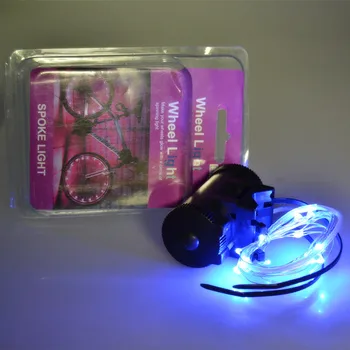 Nou! IP65 Biciclete Lumina LED Roata de Lumină LED-uri Sârmă de Cupru Pentru Biciclete Decor Colorat Pentru Ciclism Impermeabil Noutate de Iluminat