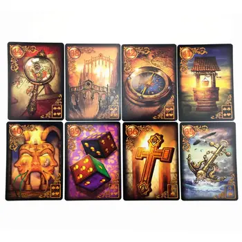 Aurit Reverie Lenormand Văzător Card Englezesc Complet 47 De Cărți De Tarot Divinație Soarta Tabla De Joc