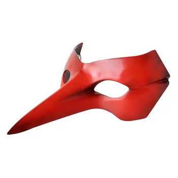 Persona 5 goro akechi pvc cioara masca costum accesoriu petrecere de halloween masca handmade rosu cioc de pasăre masca goro akechi ochelari de Recuzită