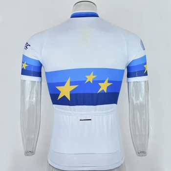 2018 Alb Albastru Nouă Echipă de Ciclism Jersey Personalizate Drum de Munte Cursa de Sus max storm 4 Buzunare