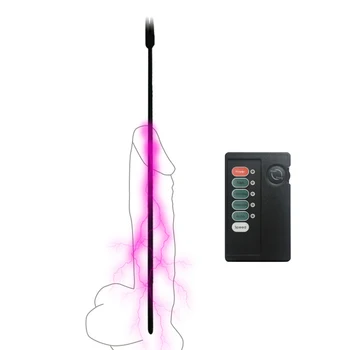 Zerosky Șoc Electric Cateter Uretral Penis Plug Vibrator Stimula Cal Ochii de Sondare Dilatator Adult Jucarii Sexuale Pentru bărbați