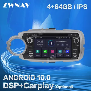 Carplay Pentru TOYOTA Yaris 2012 2013 Android 10.0 Multimedia Navigatie GPS Auto Audio Stereo Radio Recorder Unitate Cap