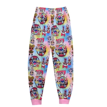 Copiii Casual Pijamale Set Haine Fete L. O. L Pijamale Desene animate Costum de Seturi de Copii cu mâneci Lungi+Pant 2-Bucata de Bumbac Seturi de Pijamale