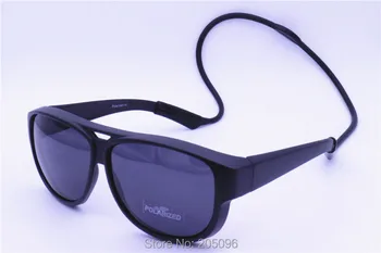 039 pescuit sportiv ochelari de soare cu agățat de silicon cablu de UV400 polarizate anti-alunecare pilot fullim a se potrivi peste purta pe ochelari