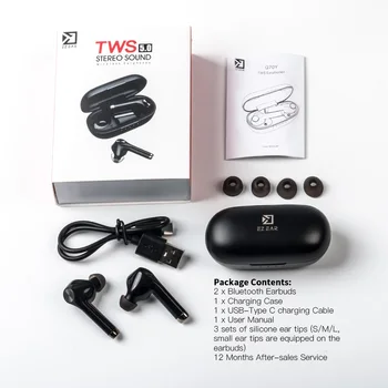 EZEAR Q70Y TWS cască Bluetooth Touch Control Căști Sport Căști stereo 3D KZ ZSN PRO