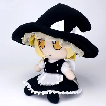Anime TouHou Proiect Marisa Kirisame Cosplay Drăguț Papusa de Plus Moale Jucării de Desene animate de Ziua de nastere Cadouri de 20cm
