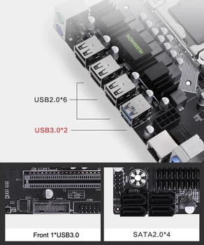 Reducere placa de baza CPU RAM set HUANANZHI X58 placa de baza cu CPU Xeon X5650 2.66 GHz RAM 8G(2*4G) REG ECC 2 ani garantie