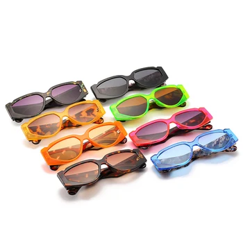Moda Mic Ochi de Pisica ochelari de Soare Femei 2020 Brand de Lux de Designer de Epocă plin de culoare la Modă Oval Ochelari de Soare Barbati UV400 Nuante