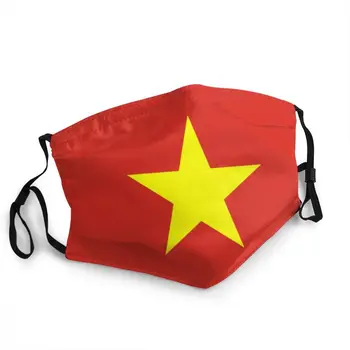 Non-Unică Folosință Pentru Adulți Vietnam Flag Gura Masca De Fata Anti-Ceață Capac Protecție Praf Respirat Mufla