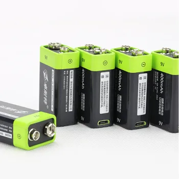 1buc/lot ZNTER 600mAh 9V baterie reîncărcabilă litiu baterie 6F22 USB baterie reîncărcabilă litiu polimer pentru RC camera
