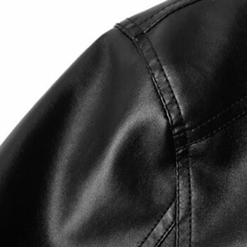 2020 motocicleta Negru faux din piele jacheta barbati jachete de piele pentru bărbați jaqueta de couro masculina haine barbati haine de piele