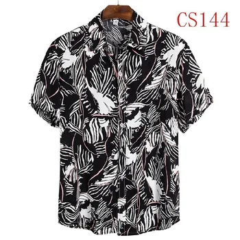 FFXZSJ brand Hawaii vara tricouri barbati 2020 nou de înaltă calitate tricou maneca scurta tricou rever Europene plus dimensiune Camasi Casual