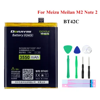 DORAYMI BA621 BT42C BA721 Baterie pentru Meizu Meilan M5 M2 M6 Nota 2 5 6 Nota 2 Note5 Note6 Bateria Telefonului Înlocuire Baterii