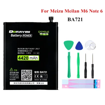 DORAYMI BA621 BT42C BA721 Baterie pentru Meizu Meilan M5 M2 M6 Nota 2 5 6 Nota 2 Note5 Note6 Bateria Telefonului Înlocuire Baterii