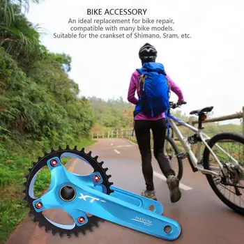 Aliaj de aluminiu MTB Bicicleta Angrenajul Dinte Gol Placă de Brațul Pedalier Pinioane Bicicleta Roată de Lanț cu pedalier Disc BCD