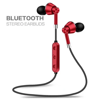 Căști fără fir Bluetooth Magnetic a Zgomotului Căști cu fixare pe gât Sport 3D Stereo In-Ear cu Microfon pentru Android IOS