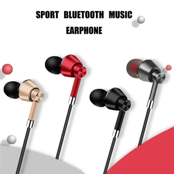 Căști fără fir Bluetooth Magnetic a Zgomotului Căști cu fixare pe gât Sport 3D Stereo In-Ear cu Microfon pentru Android IOS