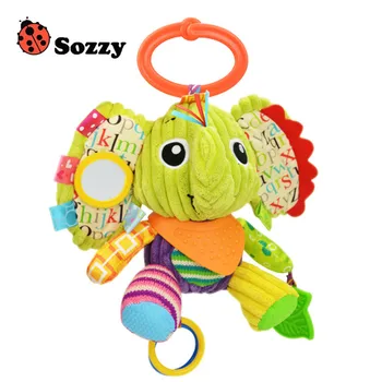 1buc Sozzy Multifunctional Baby Jucării Zornăitoare telefoane Mobile de Bumbac Moale pentru Sugari, Carucior Cărucior Mașină de Pat Sunătoare Agățat de Animale Jucării de Pluș