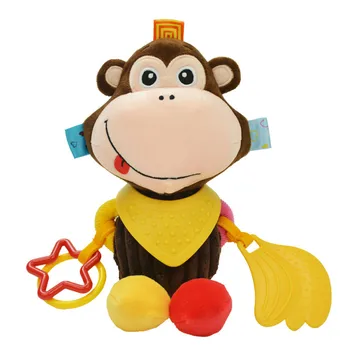 1buc Sozzy Multifunctional Baby Jucării Zornăitoare telefoane Mobile de Bumbac Moale pentru Sugari, Carucior Cărucior Mașină de Pat Sunătoare Agățat de Animale Jucării de Pluș