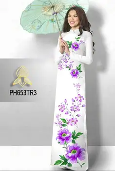 Adaptate aodai vietnam îmbrăcăminte cheongsam aodai vietnam rochie tradițională vietnameză cheongsam dressup 2 buc show îmbrăcăminte