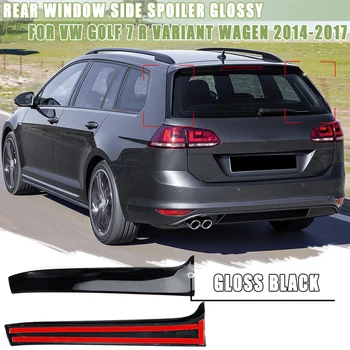 Gloss Black/Carbon Arata Fereastra din Spate Partea Spoiler canard canards Splitter Lucios Pentru toate modelele VW Golf 7 R Variantă Wagen 16-2017