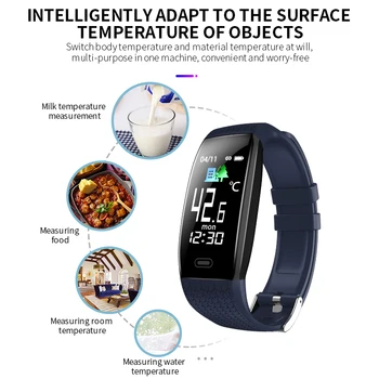 NAIKU 2020 Ceas Inteligent T5 Temperatura Corpului rezistent la apa de Fitness Ceas Memento Apel Modul Sport Smartwatch Sport Bărbați Femei Fierbinte