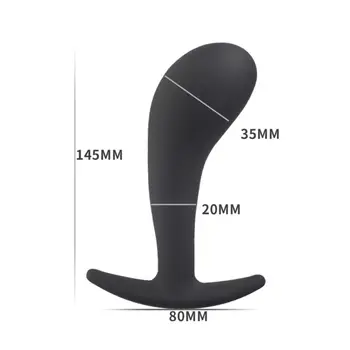 Rezistent la apa Butt Plug cu Ars Bază de Prostata Femei Stimulare Adult Jucărie Sexuală Roz Negru, Două Culori