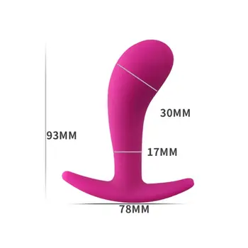 Rezistent la apa Butt Plug cu Ars Bază de Prostata Femei Stimulare Adult Jucărie Sexuală Roz Negru, Două Culori