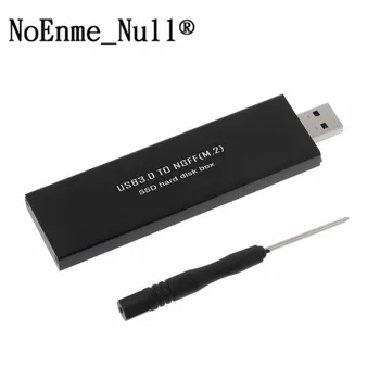 Negru USB3.0 la SATA Bazat 2280 M. 2 unitati solid state SATA SSD Portabil Cabina Cutie de Depozitare 2018