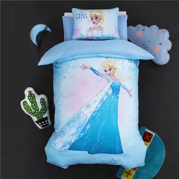 Roz Disney Frozen Elsa set de lenjerie de Pat pentru Fete Copilul 47