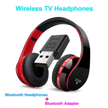 Cele mai noi Casti Bluetooth Casti Over Ear Stereo setul cu Cască fără Fir Moale din Piele Căști Built-in Microfon pentru PC/Telefoane mobile/TV