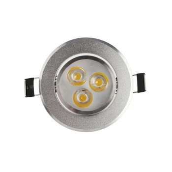 Spot Led Estompat Dowlight Condus Techo 3W rezistent la apa Cald Alb Rece Alb Încastrat Lampa LED lumina Reflectoarelor AC85-265V AC110V 220V Lampă