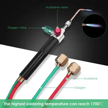 Mini Gaze Mica Lanterna de Sudare Lipire Kit de Oxigen Acetilenă Arma pentru Sudare Platinum Metalice din Oțel Inox Lipit de Oxigen