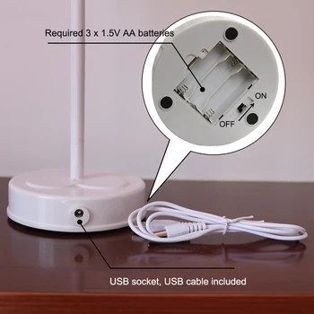 Noutatea Pene Lumina de Noapte la Distanță Zână Cupru Lampa Cu Acumulator si USB pentru Acasa, Camera de zi Dormitor Petrecere de Nunta Decorative