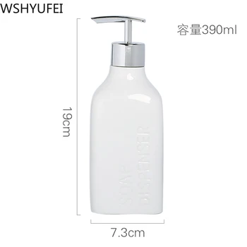 Lotiune de ceramică sticla de sapun lichid sticlă rezervor de stocare accesorii pentru baie detergent de vase