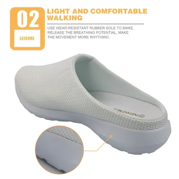 INSTANTARTS Gradient Albastru Primă Schiță Fizio Asistenta Sandale pentru Femei Respirabil Medicale Papuci de casă Feminin Plasă de Acasă Pantofi 2020