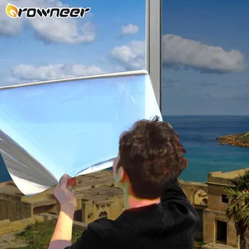 De Control de căldură Solar Filmul unei Ferestre Reflectorizante Un Fel de Oglindă Autocolant Auto-adezive Reflectorizante Privacy Glass Poster UV Respingere
