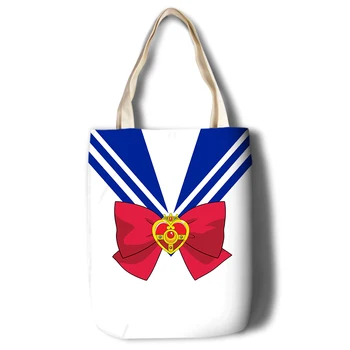 Sailor moon cosplay umăr crucea corpul pachetului geantă simplă pânză nouă geantă de mână pentru călatorii de sex feminin mare sac de mână